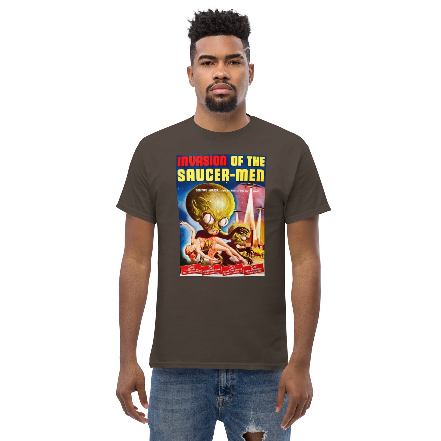 INVASION OF THE SAUCER-MEN MEN'S CLASSIC TEE
