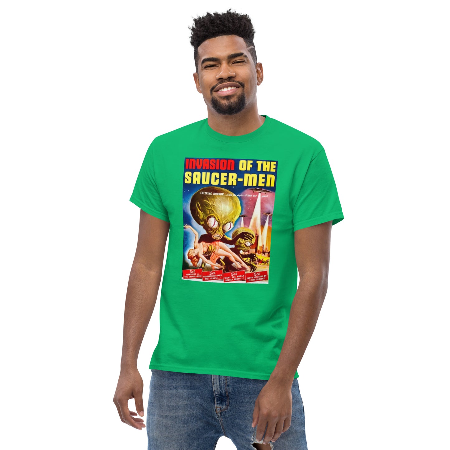 INVASION OF THE SAUCER-MEN MEN'S CLASSIC TEE