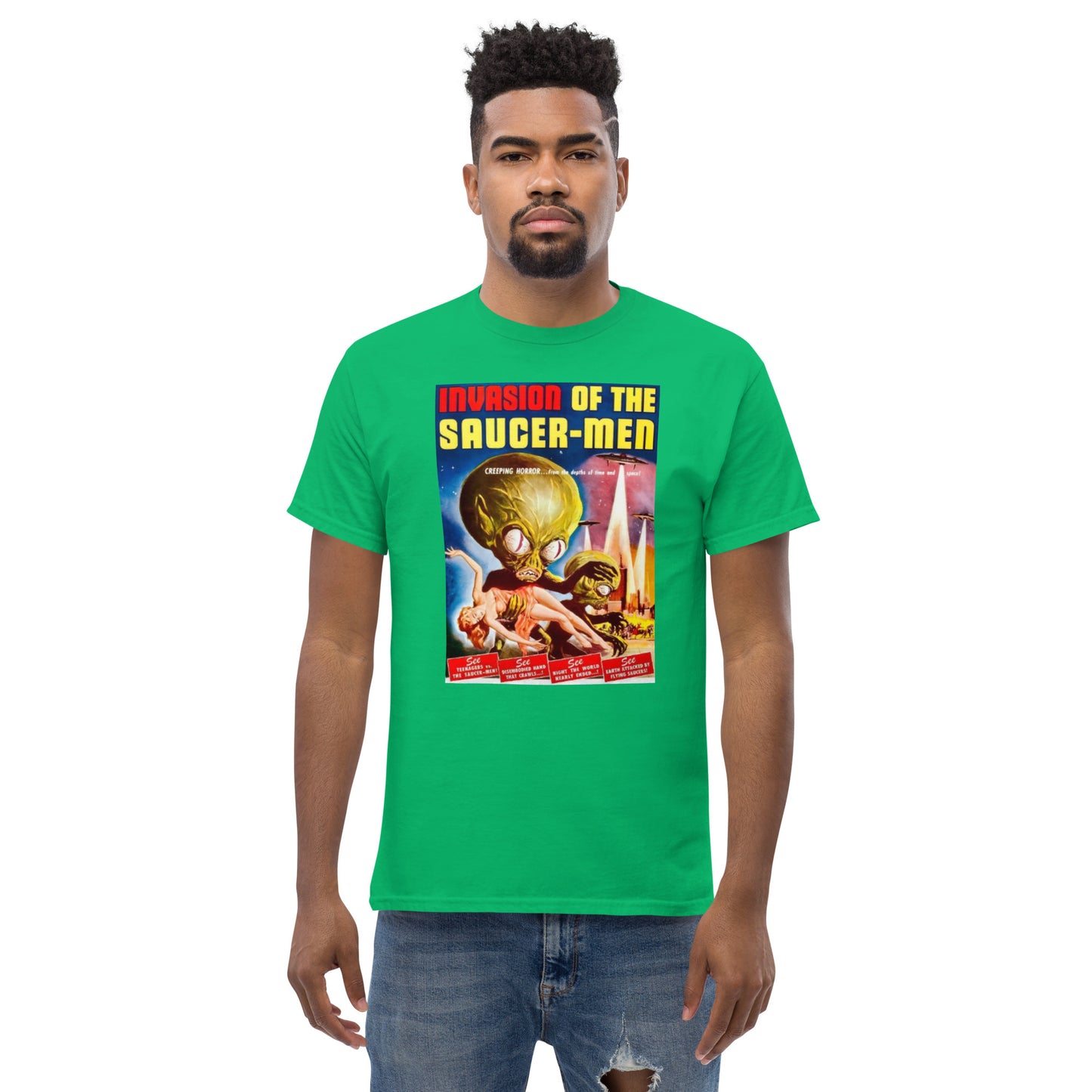INVASION OF THE SAUCER-MEN MEN'S CLASSIC TEE