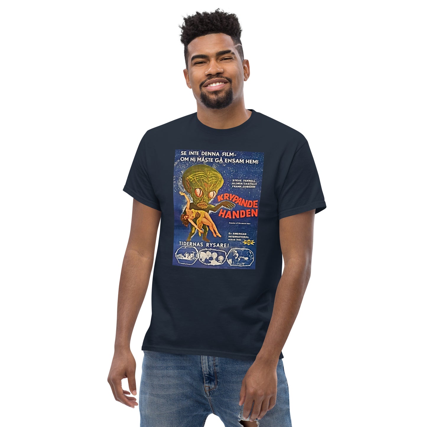 KRYPANDE HANDE (CREEPY HAND) RETRO MOVIE MEN'S CLASSIC TEE