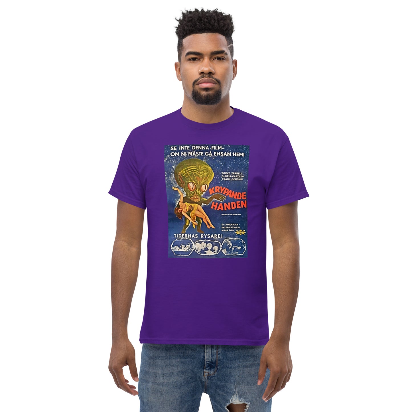 KRYPANDE HANDE (CREEPY HAND) RETRO MOVIE MEN'S CLASSIC TEE