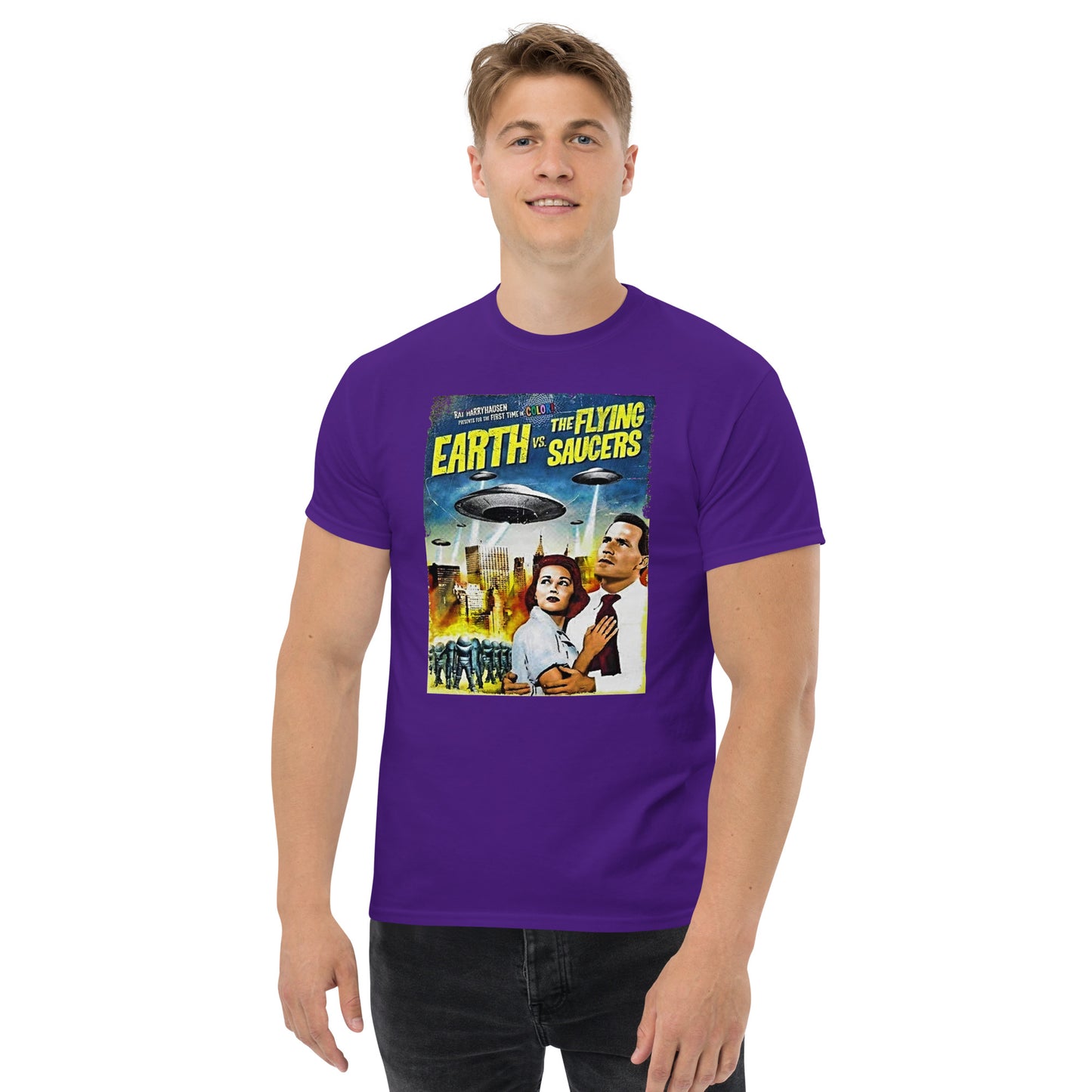 EARTH VS FLYING SAUCERS MEN'S CLASSIC TEE