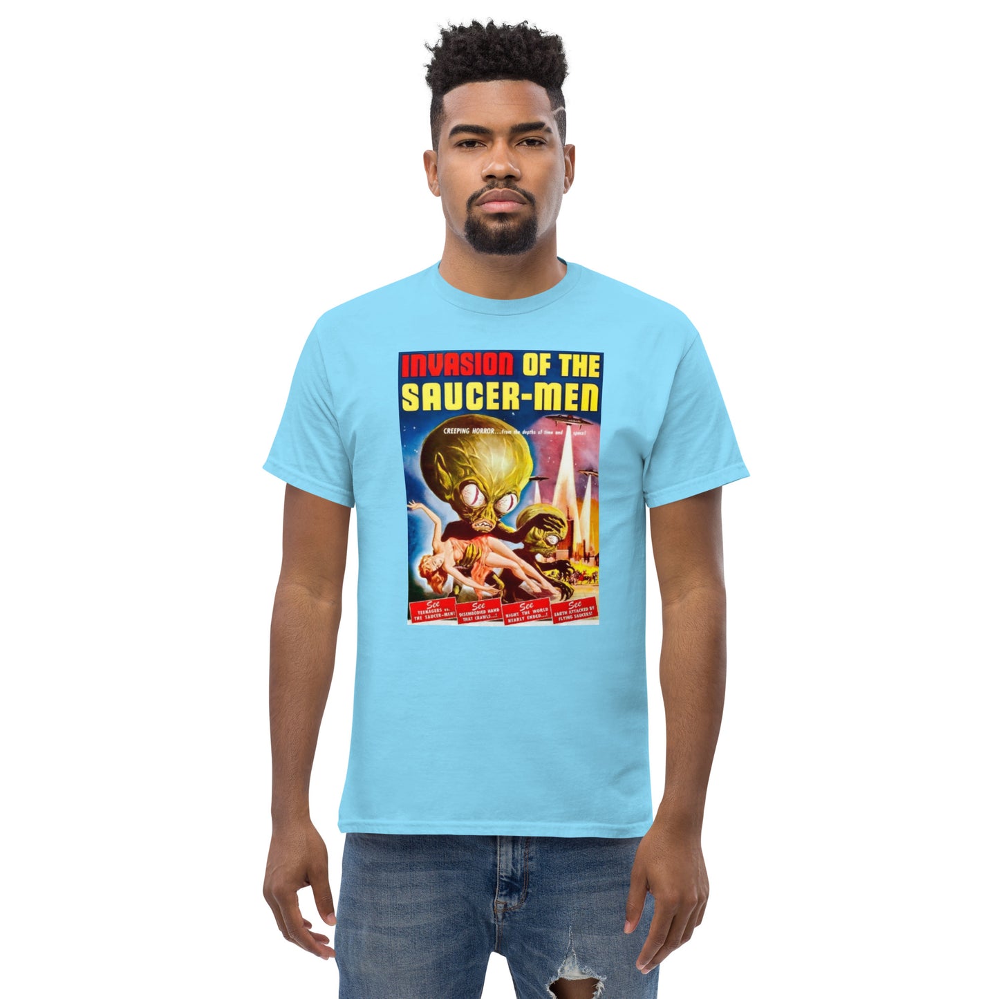 INVASION OF THE SAUCER-MEN MEN'S CLASSIC TEE
