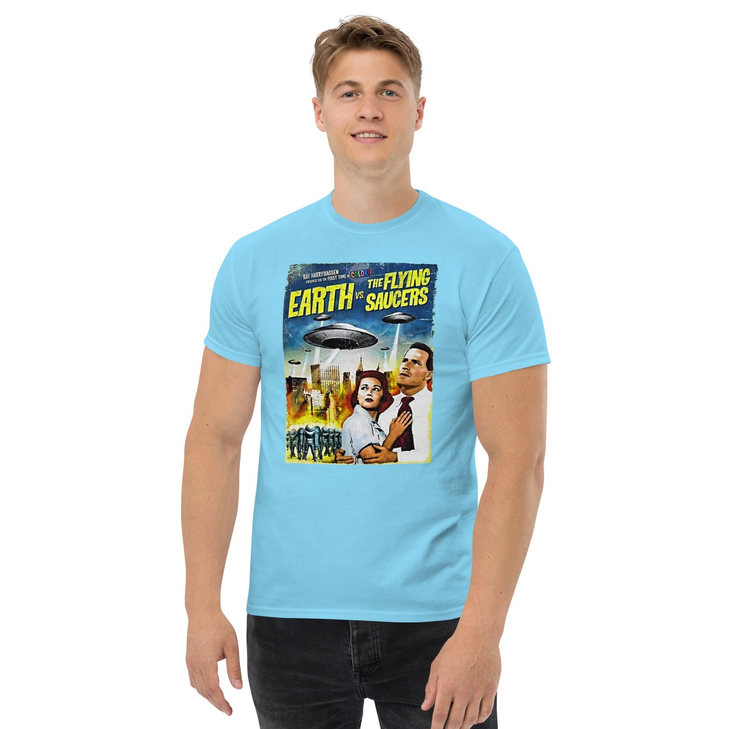 EARTH VS FLYING SAUCERS MEN'S CLASSIC TEE