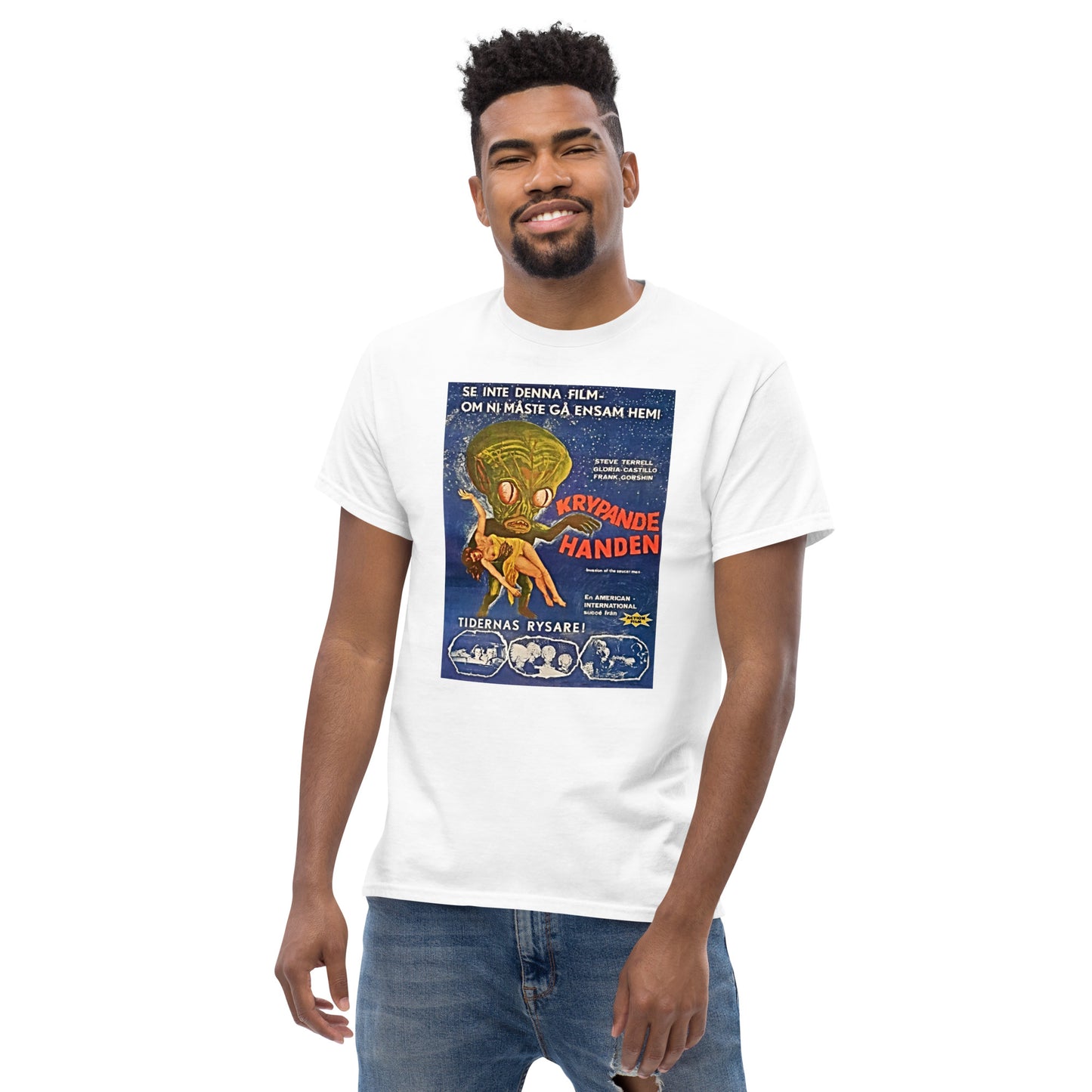 KRYPANDE HANDE (CREEPY HAND) RETRO MOVIE MEN'S CLASSIC TEE